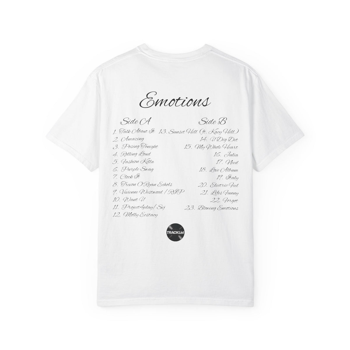 Emotions TRACKLIST Tee