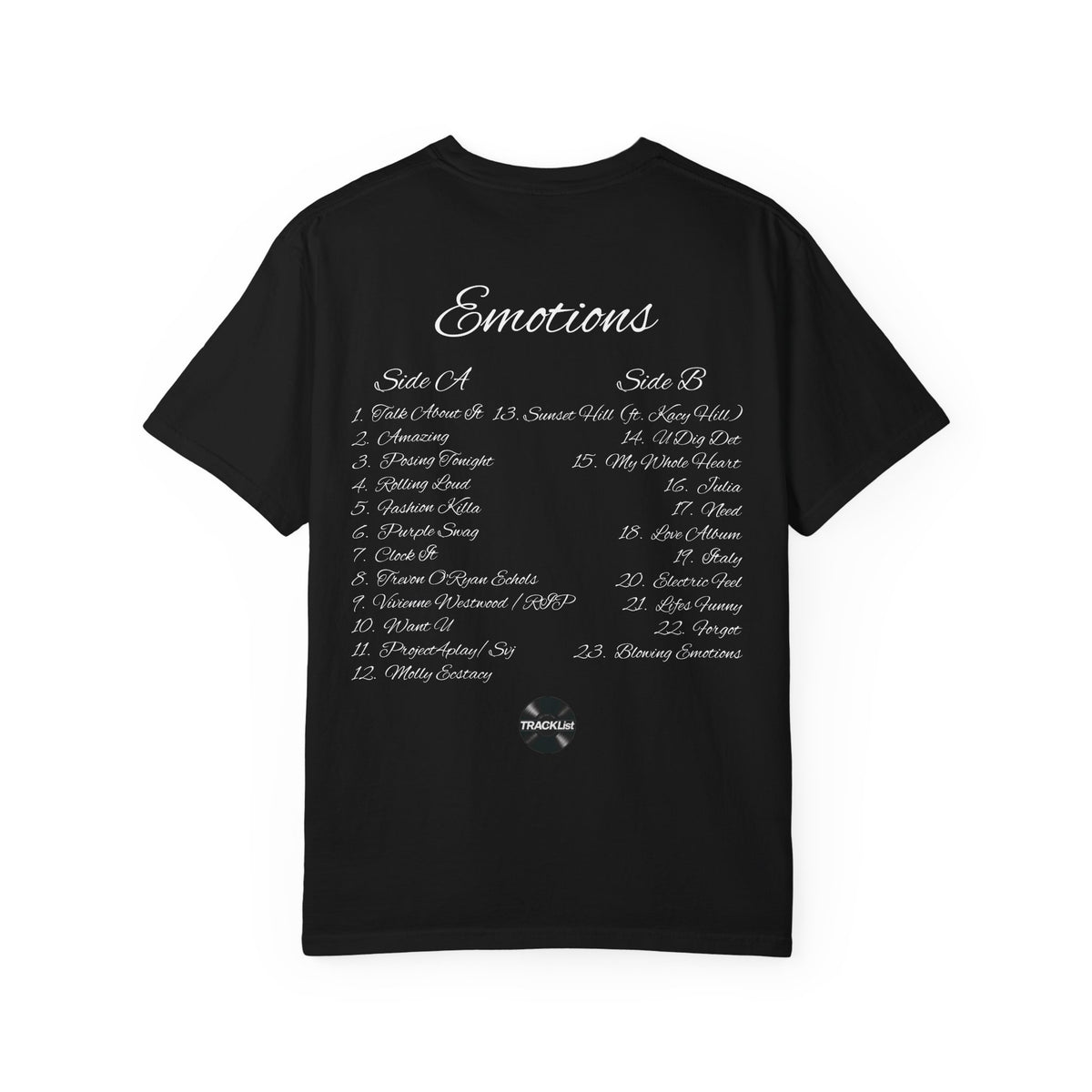 Emotions TRACKLIST Tee